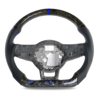 Volant de voiture en fibre de carbone professionnel, design personnalisé pour VW Jetta GLI