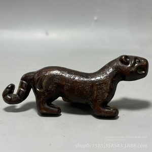 Tally de tigre de bronce vintage (Hu Fu) con inscripciones, símbolo de poder en <span class=keywords><strong>la</strong></span> antigua <span class=keywords><strong>China</strong></span>, colección de arte y Adorno - Product Image 3