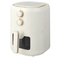 Vente en gros de friteuse à air numérique intelligente multifonctionnelle capacité 6L 7L 8L forme de four avec deux éléments chauffants pour usage domestique