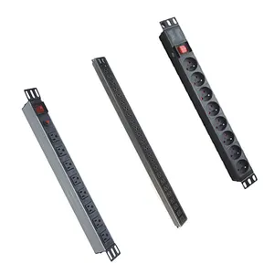 1U计量PDU机架安装配电单元110-250V/20A 8插座Nema 5-20R开关PDU