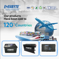 بطارية ليثيوم أيون Enerbyte ذات الدورة العميقة للطاقة الشمسية، حزمة بطاريات LiFePO4 للمركبات الترفيهية وعربات الجولف وعربات AGV، معتمدة ISO