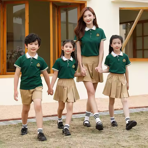 Uniforme scolaire Fabricant de vêtements Couleur personnalisée Été Respirant <span class=keywords><strong>Maternelle</strong></span> École primaire Coton Camisa Polo - Product Image 6