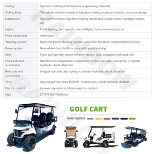 Chinesischer 48 V Elektro-Golfwagen 2-Sitzer Lithium Jagd Gelände-Golfwagen - Product Image 5