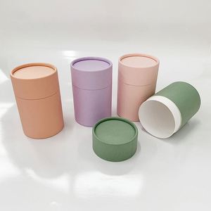 Boîte d'emballage cylindrique personnalisée pour rouge à lèvres, cosmétiques, bougies, thé, tube en papier rond, tube en papier kraft - Product Image 5