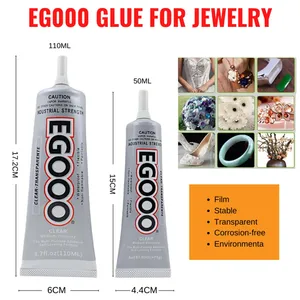 Egooo keo mạnh mẽ trang trí đồ trang sức đá quý đặc biệt keo dính 50/110ml rõ ràng liên hệ tự làm trường hợp điện thoại khoan keo gia dụng - Product Image 5