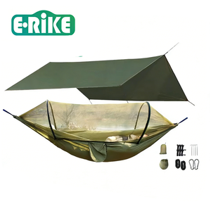 <span class=keywords><strong>Hamac</strong></span> personnalisé E-RIKE pour 1 à 2 personnes, en nylon, résistant aux moustiques, 300x300 cm, <span class=keywords><strong>hamac</strong></span> de camping robuste pour l'extérieur avec auvent - Product Image 1