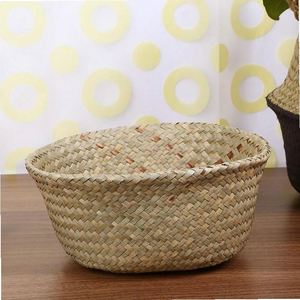Mini-Picknickkörbe, <span class=keywords><strong>Kisten</strong></span> für Körbe, rund, 30 cm, Miniatur-Blumenkorb, Metall-Hängekörbe, Weidenkörbe, 10 Stück im Angebot - Product Image 4