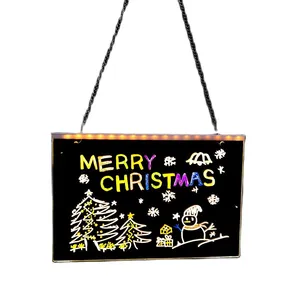 USB LED Lưu ý <span class=keywords><strong>Board</strong></span> sáng Acrylic cơ sở ấm trắng ánh sáng 3D ánh sáng ban đêm hiện đại phong cách thiết kế trong suốt xóa được bảng tin - Product Image 1