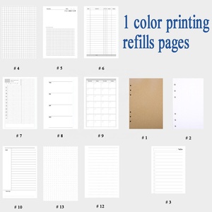 A5 # 9-F Cornell line note color Pack Recargas de cuaderno espiral de colores Papel de carpeta de diario de 6 agujeros para páginas interiores de planificador - Product Image 6