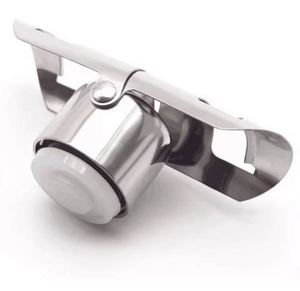 Tapón de Vino y Champán de Acero Inoxidable con Logotipo Personalizado, Novedoso, Antiderrames, con Preservación al Vacío, Regalo - Product Image 4