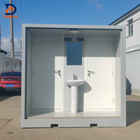 Toilette de conteneur préfabriquée mobile durable pour la construction Toilettes portables de luxe Vente pour appartement hôtel villa