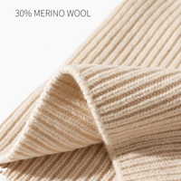 Beanies personnalisés en laine mérinos épaisse et thermique, luxueux et chauds, avec logo brodé, bonnets tricotés, toques, bonnets de ski
