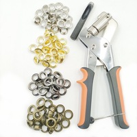 Produit chaud pinces Kit d'oeillet trou poinçon pince Portable oeillet Rivet main Machine manuel perforateur pour oeillet 6 mm 10 mm taille