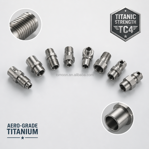 Raccord de tube en titane TC4 usiné sur commande par CNC, tolérance +/-0,005 mm, service d'usinage de précision OEM - Product Image 1