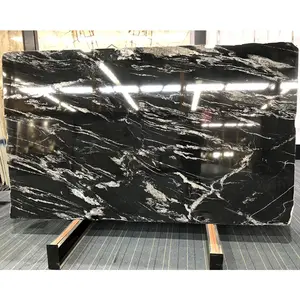 Customized Cosmic Black Granite Floor Tiles or Vanity Tops Polished Cosmic Black Granite Slabs