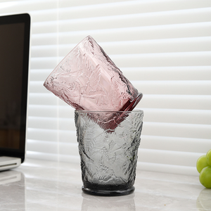 Nuevo diseño estilo <span class=keywords><strong>caballito</strong></span> <span class=keywords><strong>de</strong></span> <span class=keywords><strong>mar</strong></span> en relieve color azul jugo leche Agua Highball vidrio vasos para beber taza Jugo vaso para beber - Product Image 5