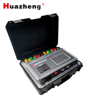Testeur de résistance d'enroulement automatique à 3 canaux Huazheng, analyseur de résistance DC triphasé pour transformateur avec unité d'impression de données