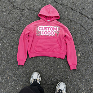 Haute qualité Y2K personnalisé Polyester coton Street Wear strass hommes coupe régulière <span class=keywords><strong>pull</strong></span> chandails à capuche concepteur automne - Product Image 5