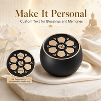 Haut-parleur de méditation zen Bouddha avec télécommande 5.3, écran numérique, sortie 5W, longue autonomie de la batterie, logo personnalisé