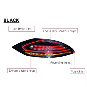 ไฟท้าย LED AURON สำหรับ Panamera 2010-2013 970.1 อัพเกรดไฟเลี้ยวแบบไดนามิก ไฟเบรก ใช้ได้กับรถยนต์ทั่วไป แสงสี 6000K - Product Image 5