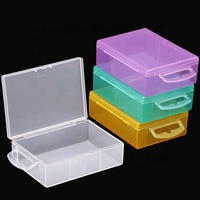 SUNSHING Boîte de rangement portable en plastique transparent pour bâtonnets de fil dentaire de qualité alimentaire, cure-dents, brosses interdentaires et fourchettes à fruits