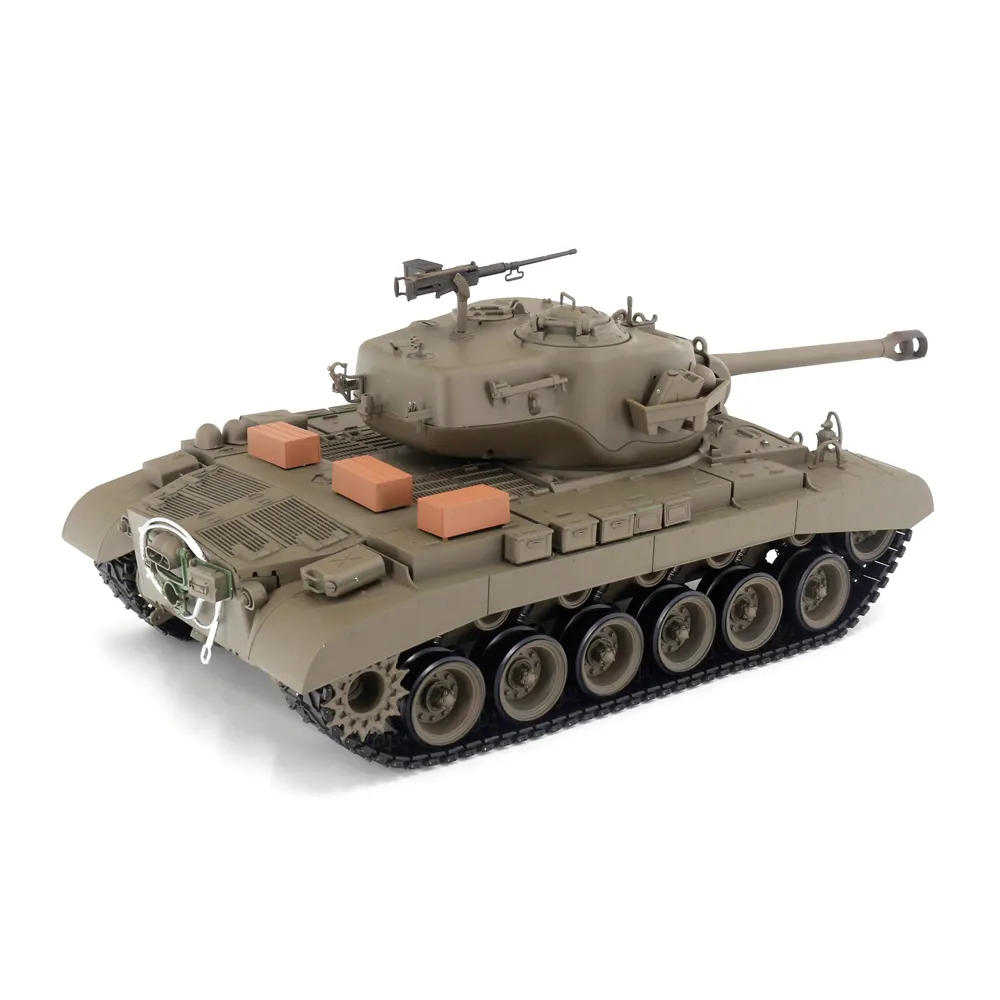 2022 Henglong Tank 3838-1 Snow Leopard USA PERSHING M26 Battle RC Tank 1/16 con Smoke & Sound Metal Tank Track