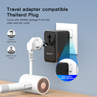 Adaptateur de cadeaux de voyage international Produits électroniques Gadgets électriques Logo personnalisé Adaptateur de voyage dans le monde entier