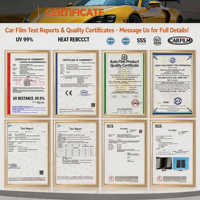 Película de Lujo para Automóviles al por Mayor de Fábrica, PET que Cambia de Color, Autoregenerable, 99% Protección UV, 90% Rechazo IR, Anti-Rayones, Película Completa