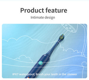 Spazzolino Elettrico Sonico per Bambini, Impermeabile IPX7, Ricaricabile USB, <span class=keywords><strong>3</strong></span> Modalità, Setole Morbide, Doppio Materiale, 60 Giorni di Autonomia - Product Image 5