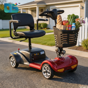 Scooter Eléctrico Plegable <span class=keywords><strong>de</strong></span> 4 Ruedas con Asiento <span class=keywords><strong>de</strong></span> Velocidad Ajustable, <span class=keywords><strong>Precio</strong></span> <span class=keywords><strong>de</strong></span> Fábrica al por Mayor ODM/OEM, <span class=keywords><strong>para</strong></span> Adultos Mayores - Product Image 1
