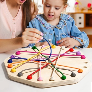 Éducation précoce des enfants jeu de bureau corde jeu de rupture Puzzle en bois Parent-enfant logique formation jouets pour unisexe - Product Image 6