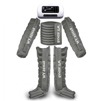 Bottes de compression à 8 chambres, masseur pneumatique corporel complet, machine de drainage lymphatique pour la rééducation et les salons de beauté