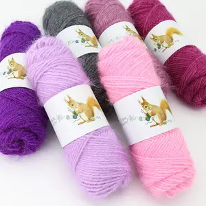 Dimuni Cheap Price High Tenacity 12S Squirrel Hair Yarn For Knitting Home Textile Bundling Gardening Blended Yarn