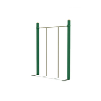 Equipo de ejercicio al aire libre resistente con marco verde duradero para Fitness en el patio de recreo y estilos de vida activos y saludables