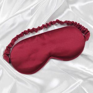 <span class=keywords><strong>Masque</strong></span> de sommeil en soie 100% personnalisé avec couleur et logo, avec sangle élastique pour la relaxation du sommeil - Product Image 3