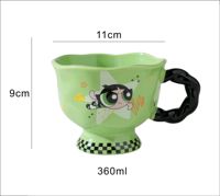 Nouvelle tasse en céramique Flying Girl Mark Cup, bol à lait et à avoine de haute qualité pour la maison, tasse à eau pour couple, cadeau d'anniversaire