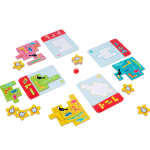 Jouet éducatif en bois pour enfants, blocs de construction, <span class=keywords><strong>bataille</strong></span> d'animaux, entraînement à la logique, éducation précoce - Product Image 5