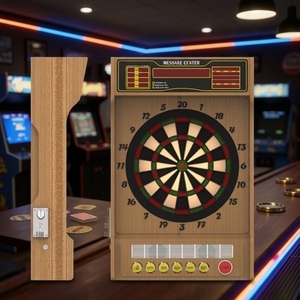 Máquina de Dardos Digital de 16.6 cm, Comercial, 4 Juegos, para 1-4 Jugadores, en Inglés, con LED - Product Image 1
