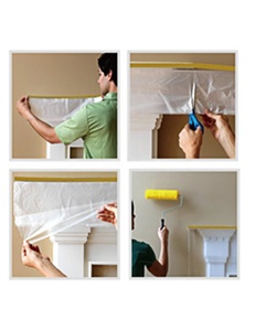 ROLLINGDOG SAFE-GUARD 81238 Sơn Dính Cao Cấp Thả Vải Tấm 4PC Màng Dán Trước Với Bộ Phân Phối - Product Image 5