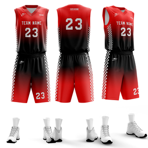All'ingrosso da uomo a buon mercato di alta qualità squadra di basket uniforme Kit personalizzato di moda sublimazione Design bianco basket maglie - Product Image 3