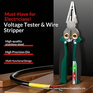 Alicates Multifuncionales 8 en 1 de Acero Inoxidable para Pelar Cables, Cortar Cables, Separar Cables, Pelar Cables, Crimpar Cables, Alicates para Electricistas - Product Image 1