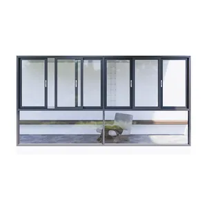 Hot Selling Aluminum Sliding Window Public Building Argon Gas Filled Toughened Glass With High Quality