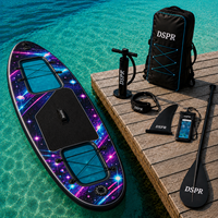 Planche à pagaie gonflable tout-terrain personnalisée avec fenêtre panoramique, personnalisation du logo gratuite, livraison la plus rapide en 7 jours