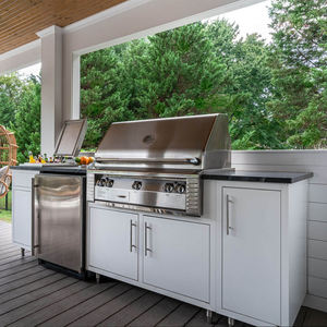 Muebles de Cocina Profesionales para Exteriores, Estilo Isla, para Barbacoa, Comedor al Aire Libre, Gabinetes de Cocina Blancos Personalizados - Product Image 2