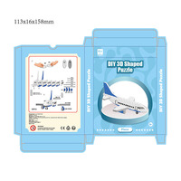 Rompecabezas 3D de Papel de Avión, Modelo de Aeronave para Armar, Juguete Educativo STEM, Regalo Promocional, Venta al Por Mayor Global Bridge