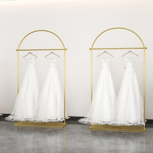 <span class=keywords><strong>Tienda</strong></span> de boutique nupcial, bastidores de ropa bonitos de alta resistencia y soporte de ropa, estante de exhibición de vestido de boda para colgar ropa - Product Image 4