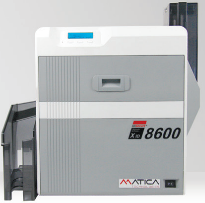 Matica XID8600 Double-Sided Thermal Card Printer 600x600 Dpi PVC for Employee Sign-In Work & Card Printing Stock
