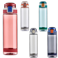 Leejo bouteille d'eau en plastique, 900ml, colorée, sans bpa, personnalisée, pour activités de plein air, pc/ecozen/tritan, nouveau style