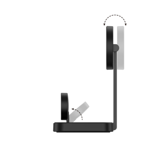 Logotipo personalizado M25 carga rápida plegable 2 en 1 cargador inalámbrico magnético para iPhone para <span class=keywords><strong>Apple</strong></span> <span class=keywords><strong>Watch</strong></span> - Product Image 5