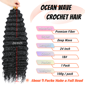 <span class=keywords><strong>Extension</strong></span> per Capelli Lunghi e Ricci a Onda Profonda <span class=keywords><strong>con</strong></span> Fibra Resistente al Calore per Donne di Colore, <span class=keywords><strong>Trecce</strong></span> Boho - Product Image 2